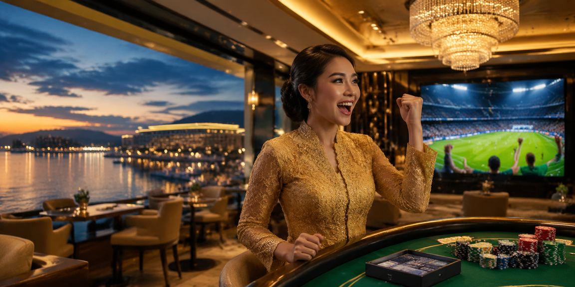 Suasana hiburan kasino Malaysia dengan pakaian tradisional kebaya dalam platform gk5
