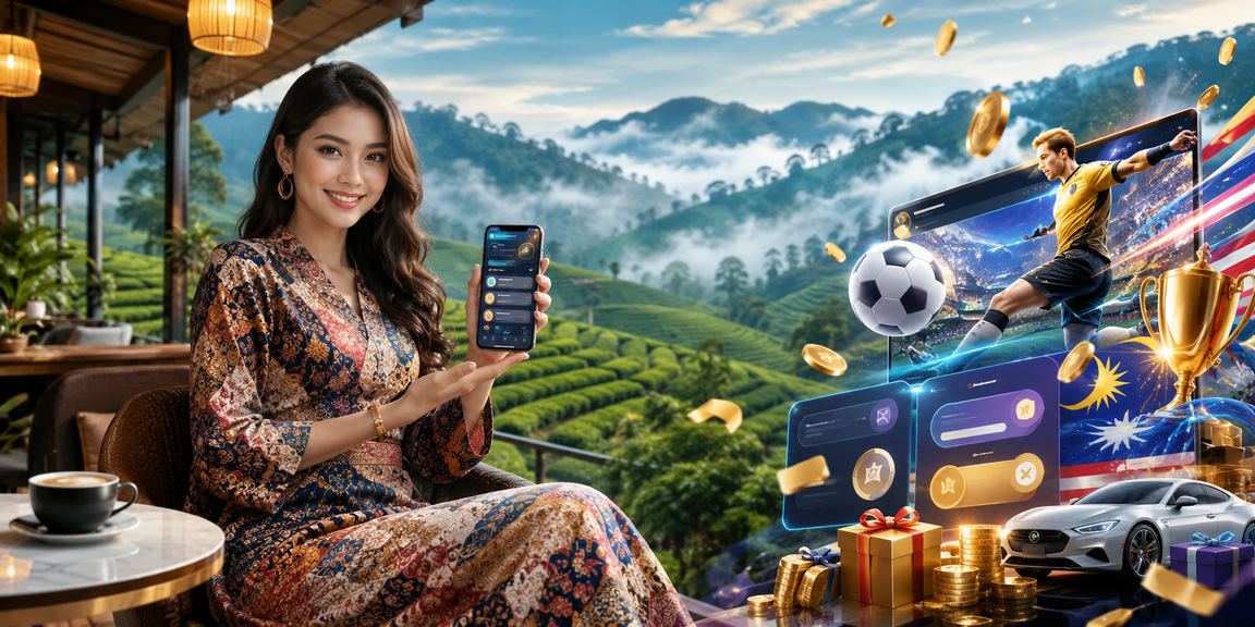 Pengalaman sukan maya gk5 melalui telefon mudah alih dengan reka bentuk batik Malaysia