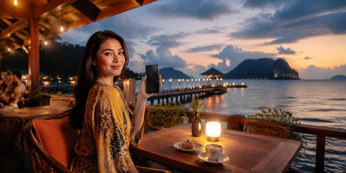 Pengguna Malaysia di Terengganu menggunakan aplikasi kasino mudah alih gk5 pada telefon Android